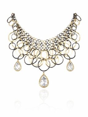 Handmade Art Deco Hoop Necklace